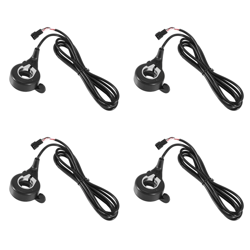 4X Ebike Electric Bicycle Thumb Throttle, FT-21X Finger Throttle Accelerator, Speed Control, 12-72V Universal