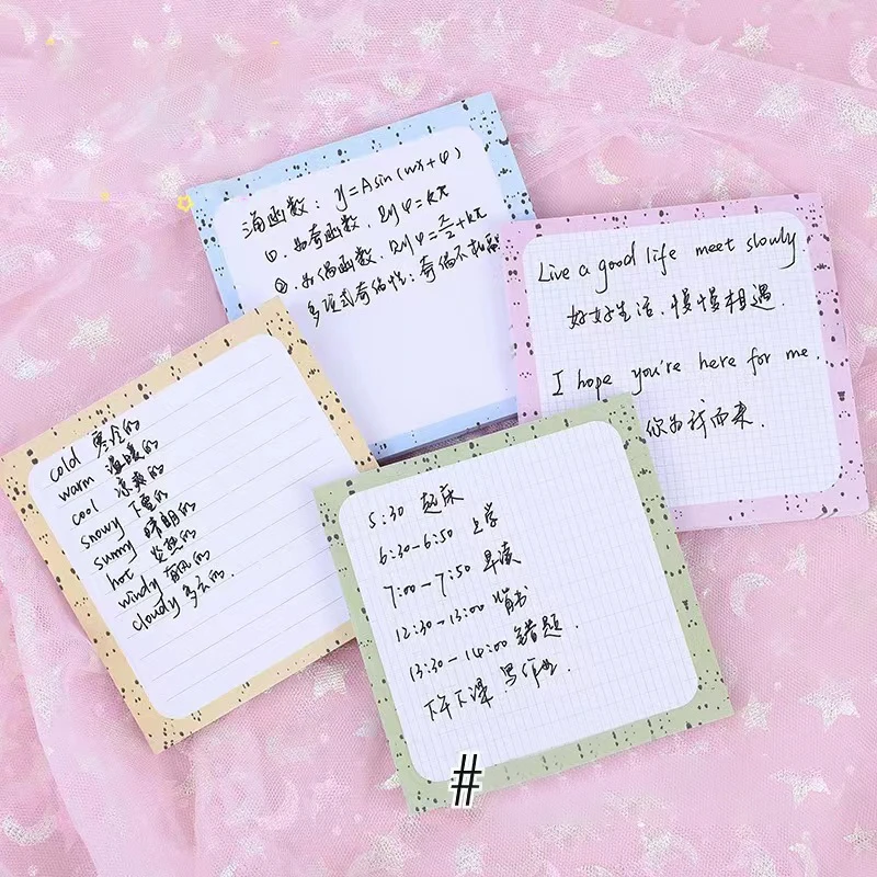 

50 Sheets Cute Weekly Plan Daily Plan Pad Cream Color Sticky Note Pads Notepads School Stationery Office Supplies Memo Pad