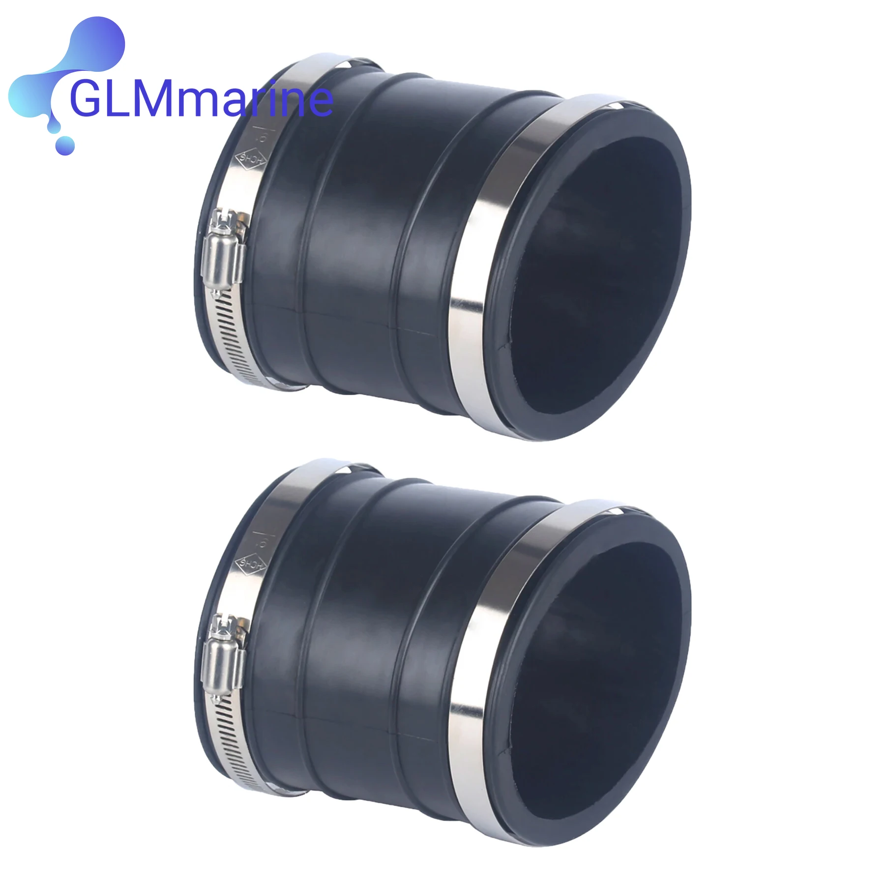 2 Sets 32-14358T Lower Exhaust Tube for MerCruiser 4.3L 7.4L MC1 Stern Drive