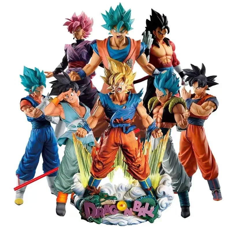 Anime dragon ball figura caixa cega surpresa caixa mistério célula super saya goku vegeta figuras de ação modelo brinquedos para presentes da criança