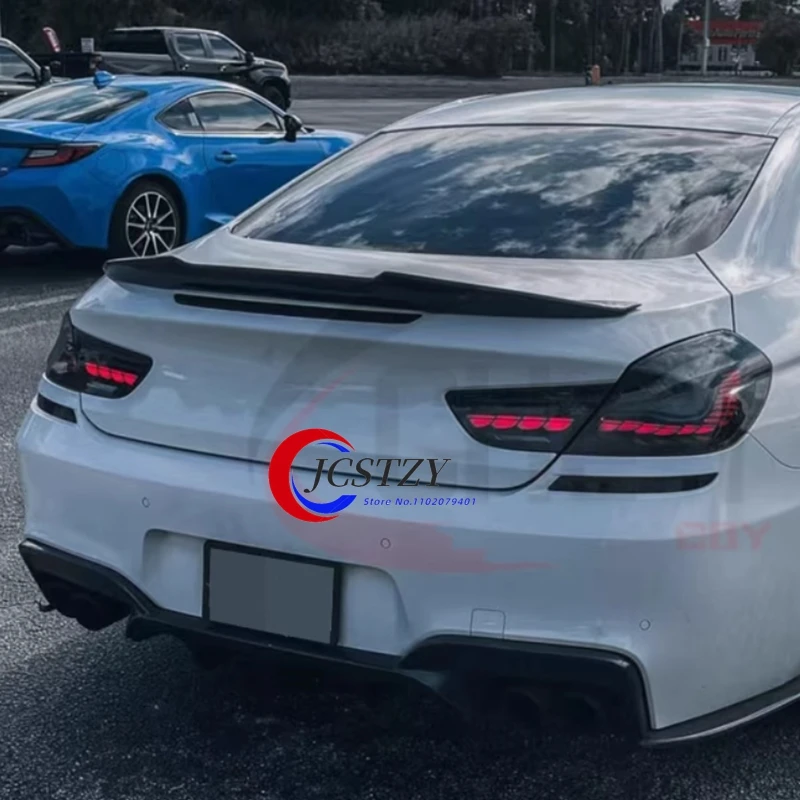 Для BMW 6 серии F06 4-дверный PSM стиль глянцевый черный спойлер багажника крыло 640i 640d 650i