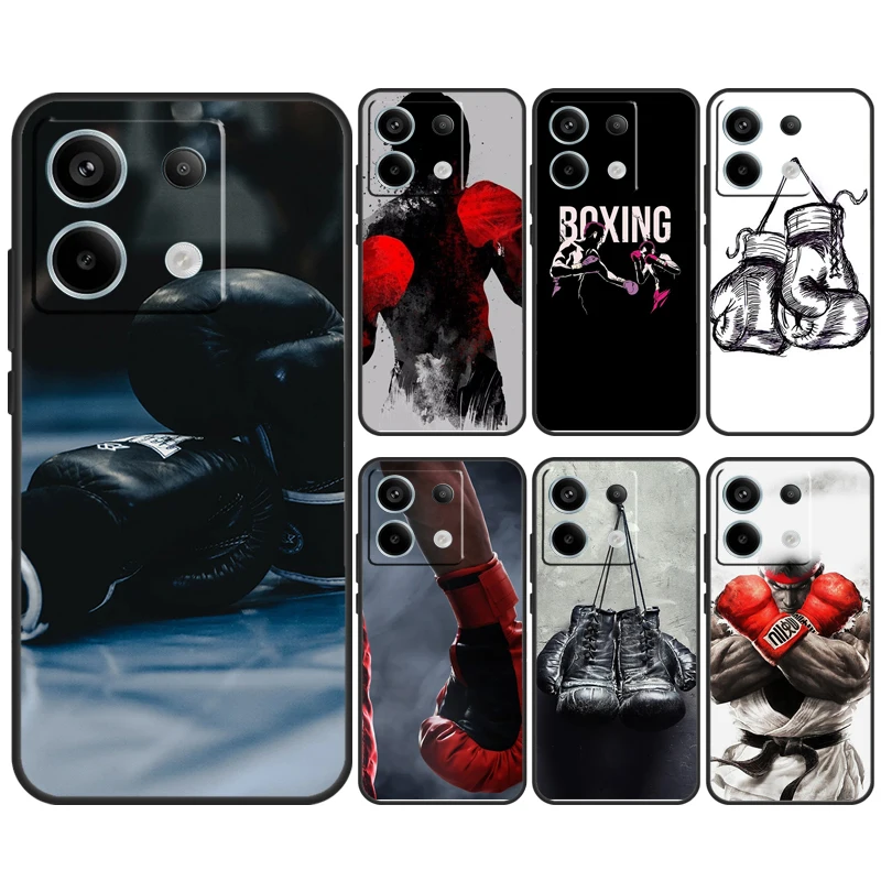 Strong Boxing Gloves Case For Xiaomi Redmi Note 13 12 11 10 9 8 Pro 12S 11S 10S 9S 10A 9C 10C 12C 13C Back Cover