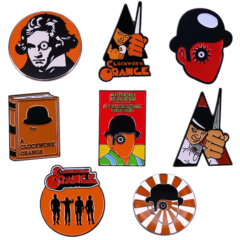 Clockwork Orange - Alex DeLarge Pin Beethoven Brooch Movie Villains Badge Antisocial Personality Disorder Psychopath Accessories