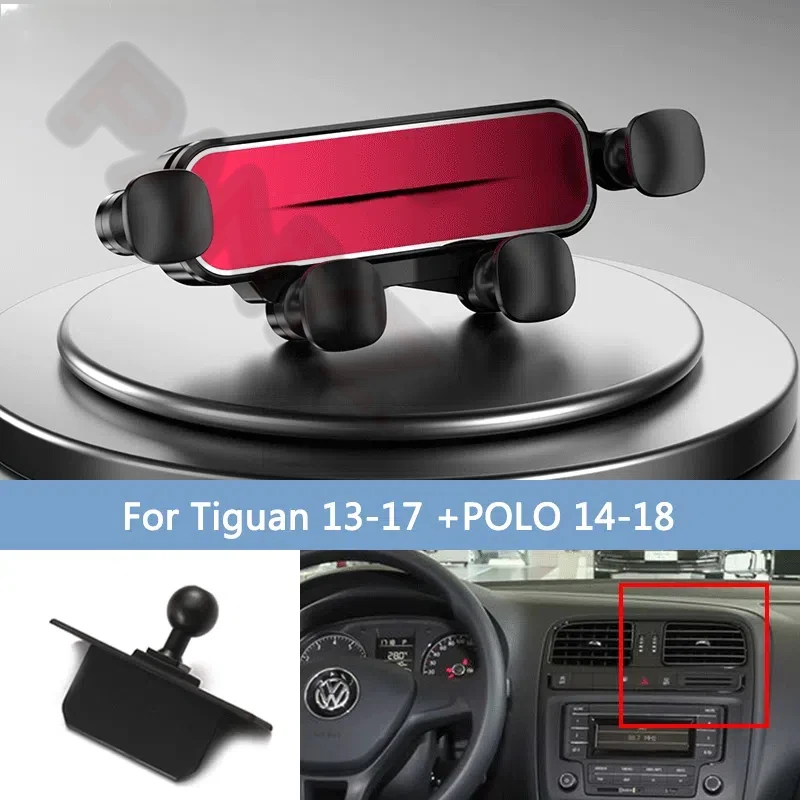 For Volkswagen VW Tiguan 5N Passat Polo V 6C Golf Sportsvan 2 Car Mobile Phone Holder Air Vent GPS Gravity Stand Special Bracket