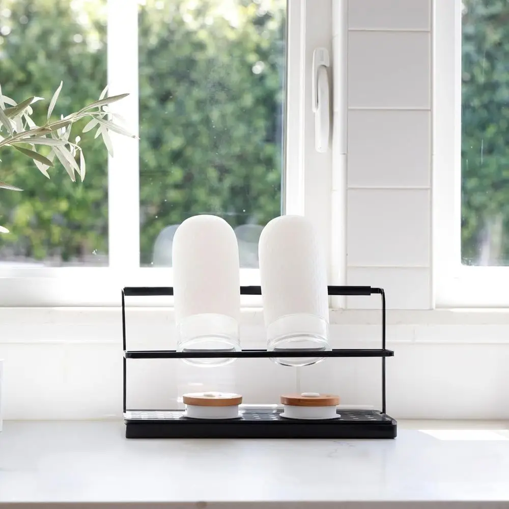 

Baby Bottle & Dish Dryer - Space Saving Narrow Two Tier Tower Over Sink Dry Rack