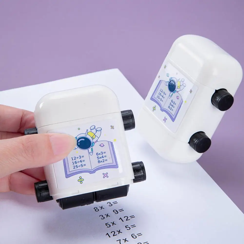 Práctica práctica de matemáticas, sello rotativo de diseño, material escolar de secado rápido, 100