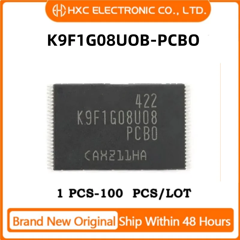 5PCS/10PCS/50PCS/100PCS K9F1G08UOB-PCBO TSOP48 Brand New Original IC CHIP