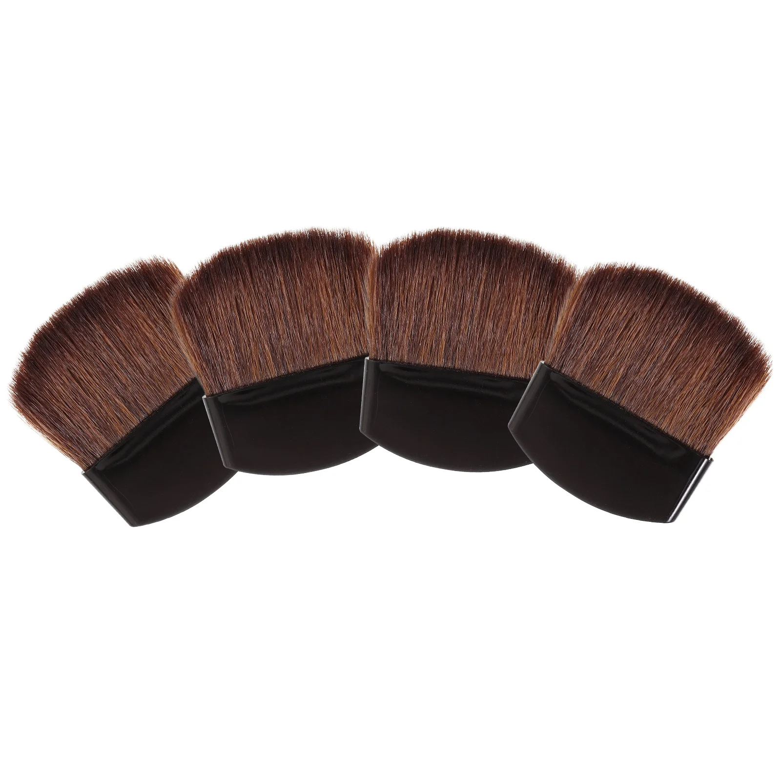 Juego de brochas de maquillaje para mujer, herramientas pequeñas para colorete en polvo, cerdas suaves portátiles, maquillaje, 4 Uds.