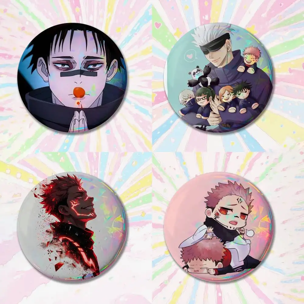 Japanese Fantasy Sorcerer Collection Round Exquisite Badge Brooches Creative Pins For Clothes Hat Backpack Gift Accessories