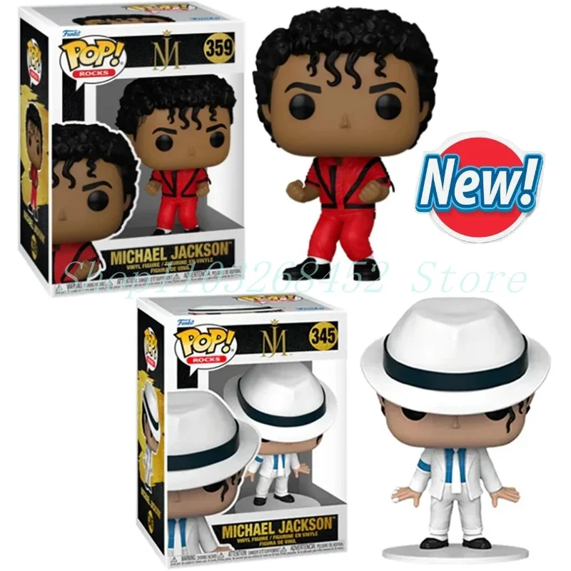 2024 New FUNKO POP Music Singers Stars #24 #345 Michael Jackson #352 #359 Figures Toys Vinyl Doll Collection Models for Gifts