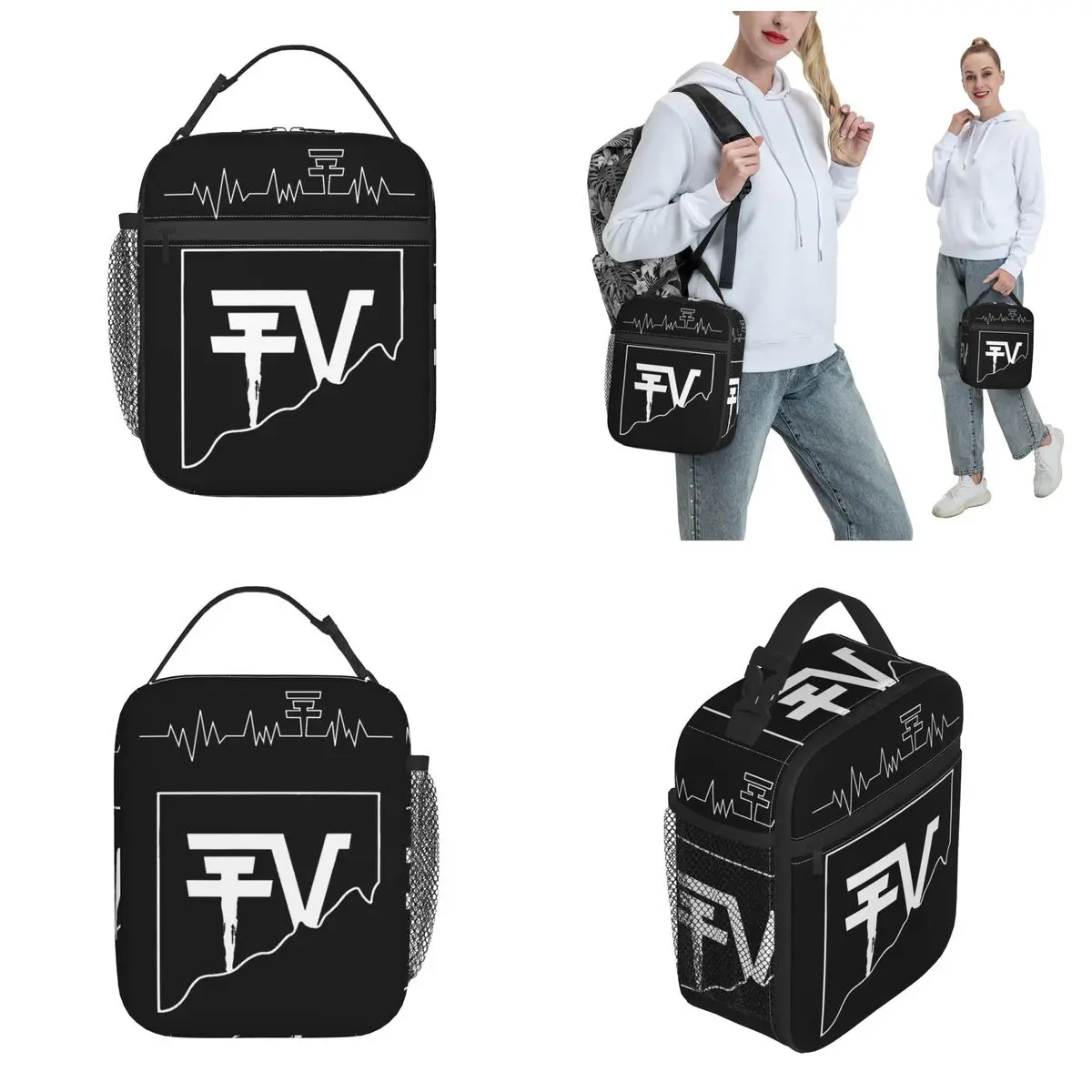 Tokio Hotel Heartbeat Thermal Insulated Lunch Bag for Picnic Unique Logo Portable Bento Box Men Women Cooler Thermal Lunch Boxes