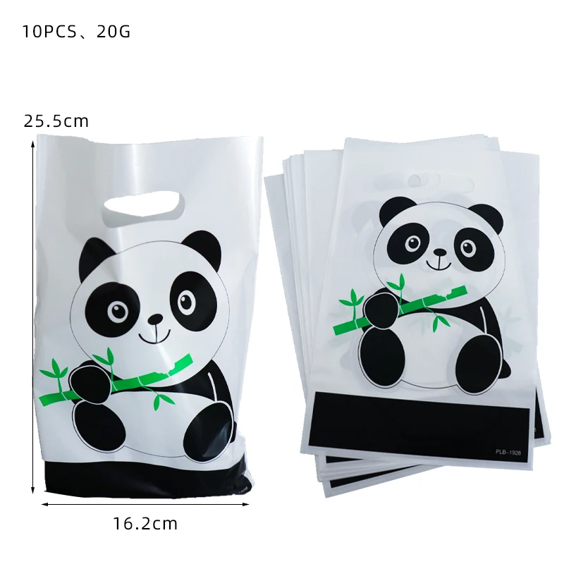 Panda Candy Gift Bags Happy Birthday Party Decoration Kids Favors Animal Gift Bags Thanks Cookie Packing Box Storange Bags