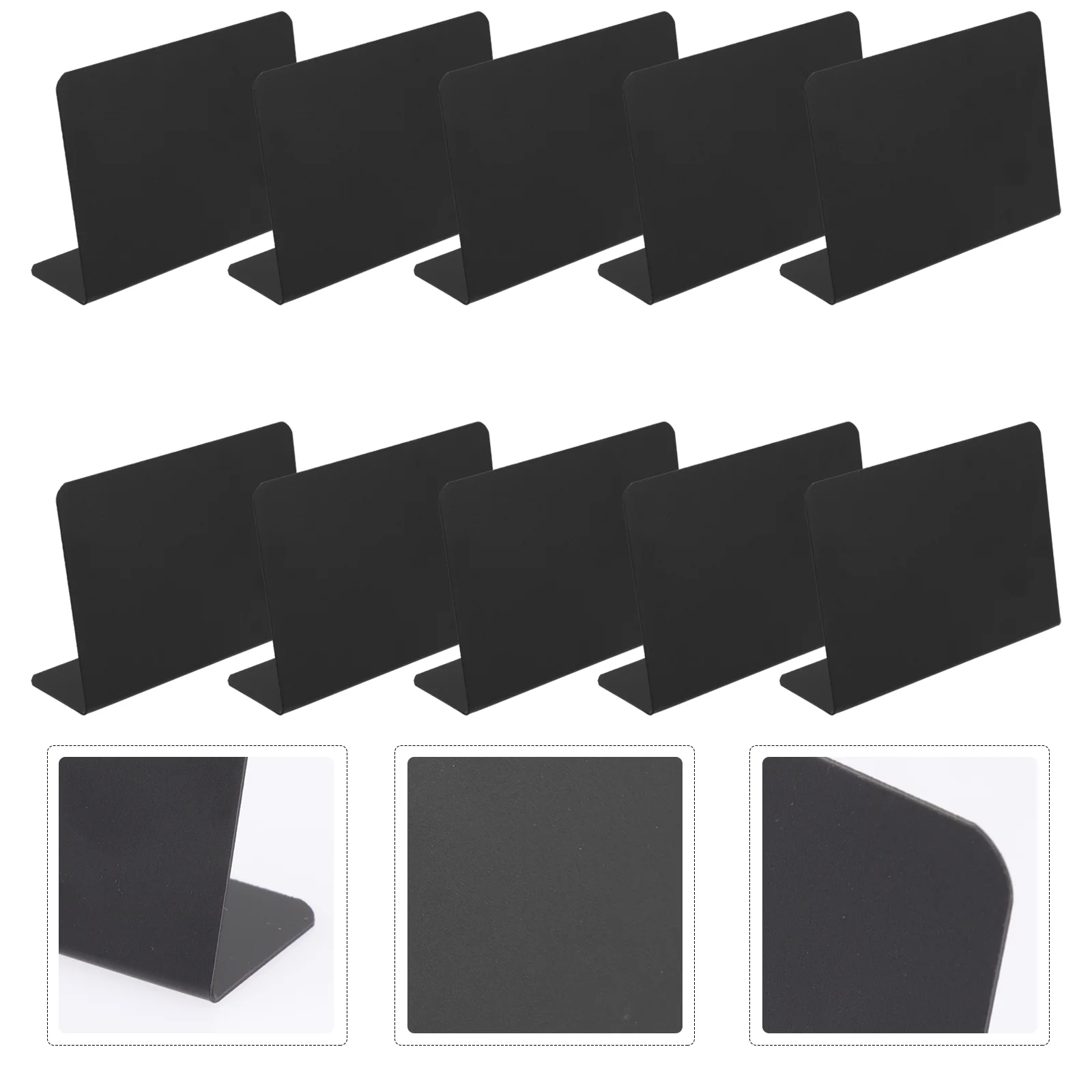 

10 Pcs Supermarket Label Small Chalkboard Tabletop Easel Desktop Mini Message Boards Display Chalkboards Pvc Office