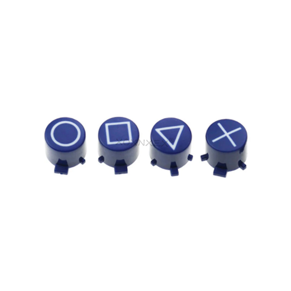 XOXNXEX 1Set plastic knop Voor PS4 Gamepad Controller Cirkel Vierkante Driehoek ABXY X Knop Reparatie Deel Vervanging