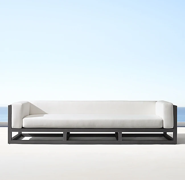 

Для простого современного дизайна, роскошный уличный патио, алюминиевый диван, набор мебели, современные алюминиевые садовые диваны