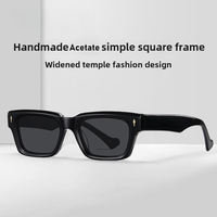 Fashionable  Handmade Acetate Polarized Sunglasses European Classic Square Frame Glasses Driving Sun Protection Sunglasses
