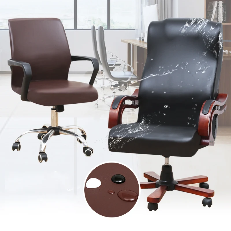 

Waterproof Gaming Armchair Cover - Pu Leather Slipcover for Office and Computer Chairs Armrest Seat Covers