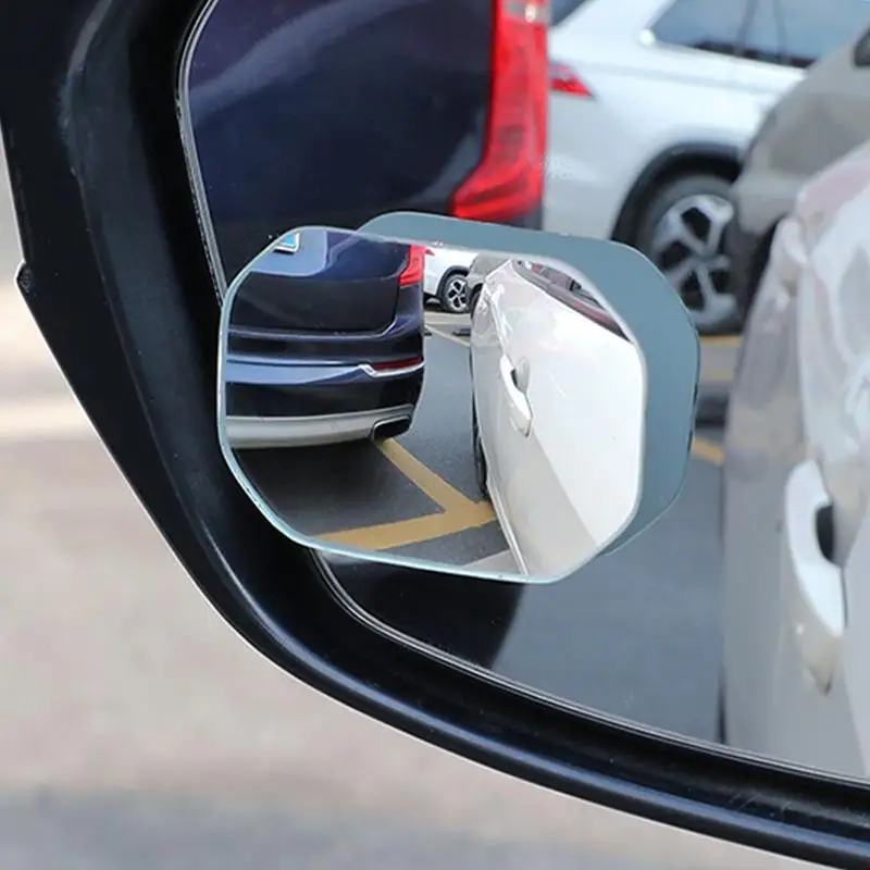 للرجوع إلى الوصف     زجاج Blindspot للسيارة 360 درجة زجاج سيارة عالي الوضوح زاوية واسعة مزيل النقطة العمياء بدون إطار