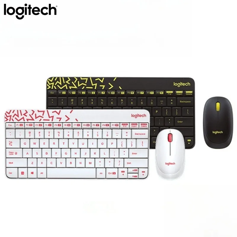 

Logitech MK240 Беспроводная клавиатура и мышь, комбинированный наноприемник, бесшумный щелчок Plug and Play для ПК, ноутбука, ТВ, настольного домашнего офиса