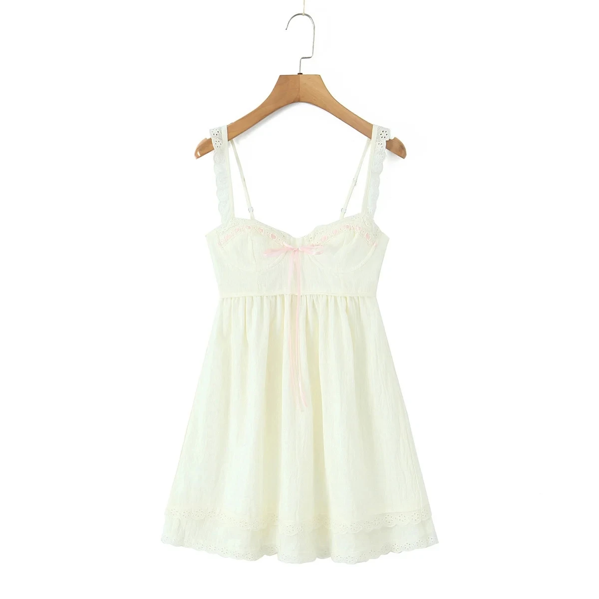 

Милое кружевное платье с узлом ort Dr, сексуальная облегающая юбка трапециевидной формы на бретельках, повседневное летнее новое поступление, женское платье