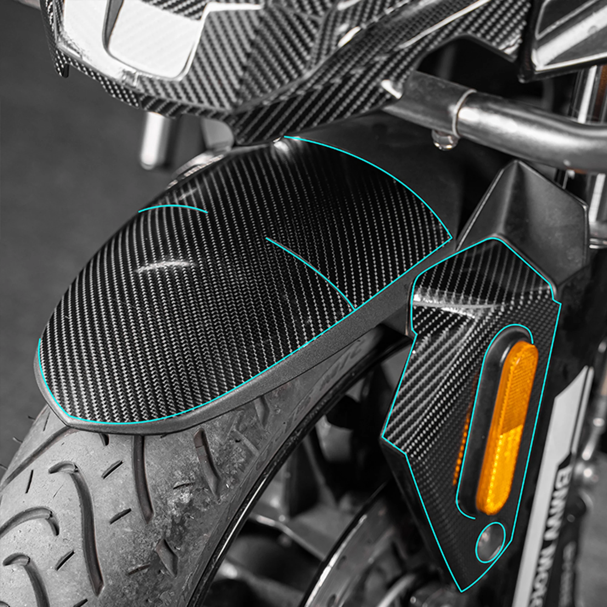 Compatible with BMW C400X Motorcycle Carbon Fiber Stickers Full Body Anti-scratch Protective Film Waterproof Decorative Decals