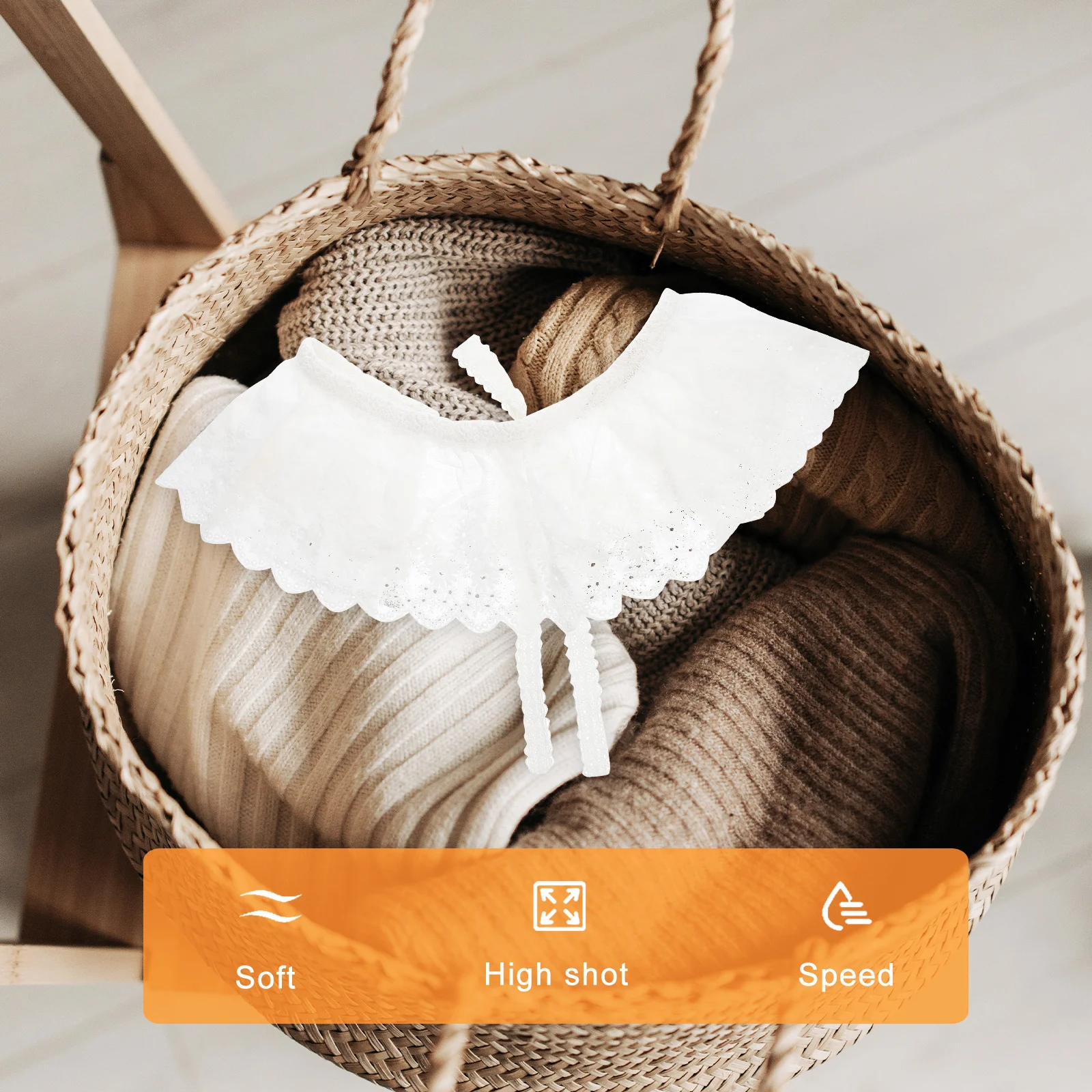 

1Pcs Embroidered Fake Collar Cotton Durable Breathable False Collar Clothing Decorative Clothes Accessory