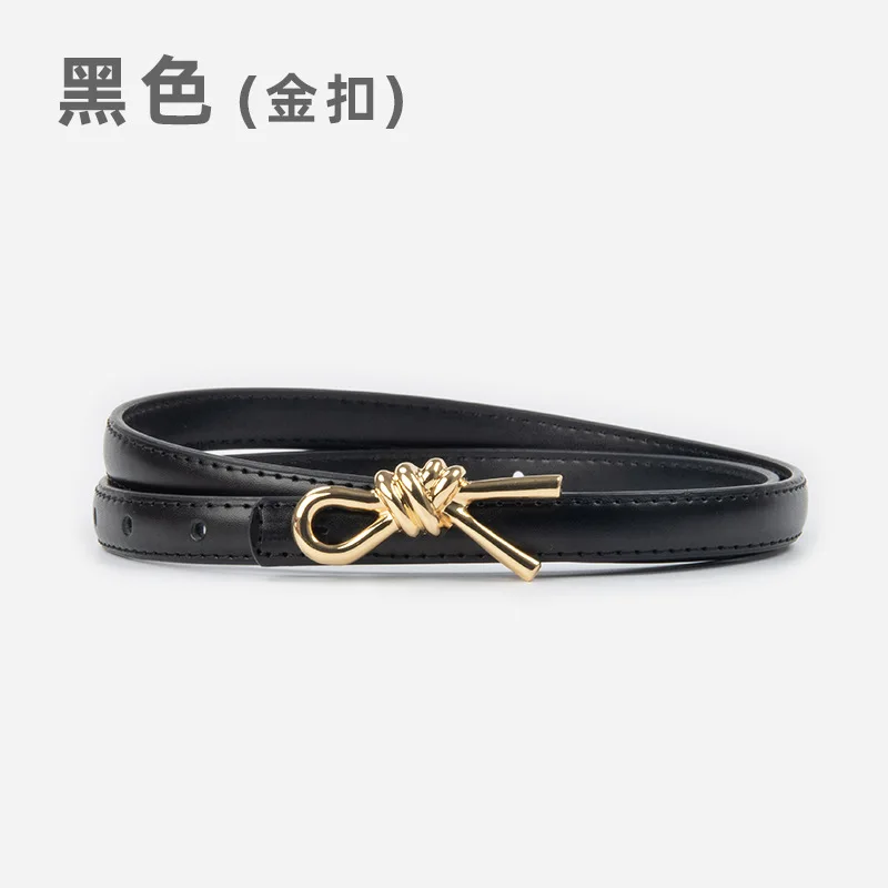 Genuine leather women's belt cowhide with casual pants decoration thin belt pants belt