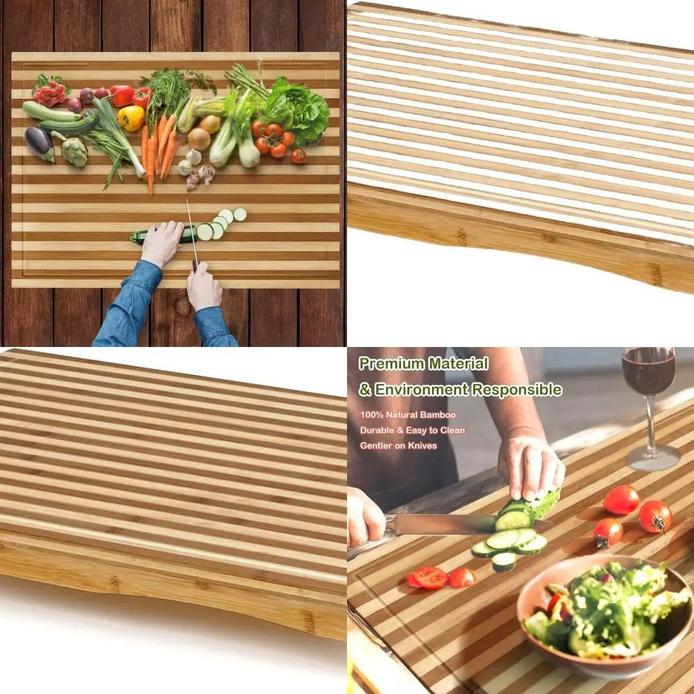 

Versatile Bamboo Chopping Board with Legs, Cover for Stovetop and Cutting Surface for RV and Camping