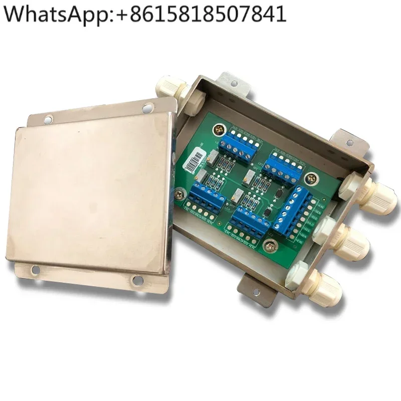 Stainless steel junction box weighbridge sensor junction box waterproof truck scale 100 tons 4 lines 6  8  10
