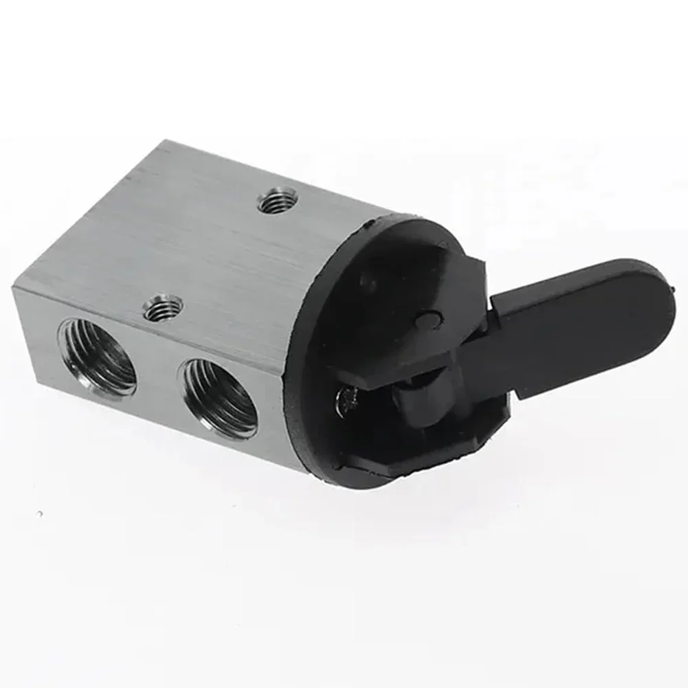 Pneumatic Valve S3HL08 2 Position 3 Way with Manual Control Handle and 1/4 PT Tube Diameter for Pressure System Control