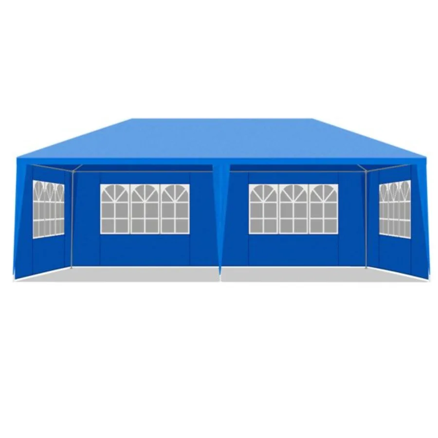 

10'x20' Outdoor Party Tent with 6 Removable Sidewalls Waterproof Canopy Patio Wedding Gazebo Blue