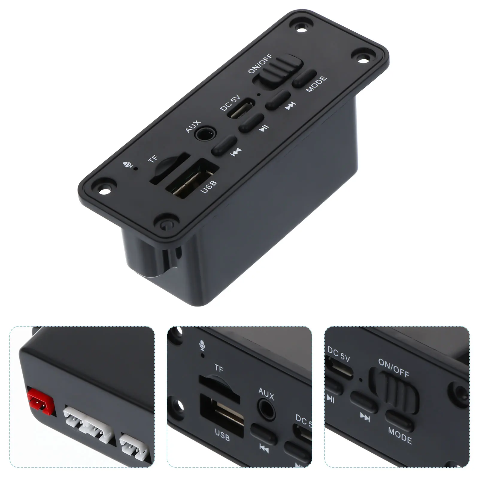 

Decoder Board Amplifier 2X3W Wireless FM Receiver 5V Car Audio Sound Accessories MP3 Player Adapter Portable Video