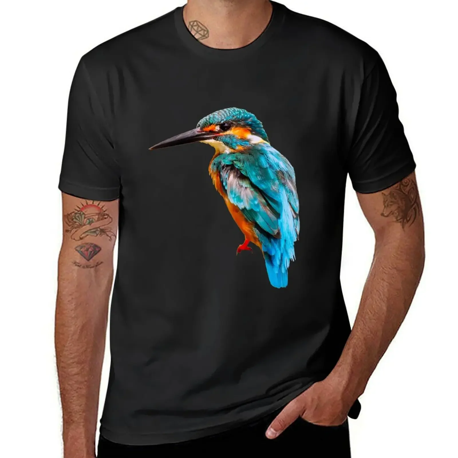 Kingfisher T-Shirt boys whites vintage t shirts T-shirts man cotton t shirt men