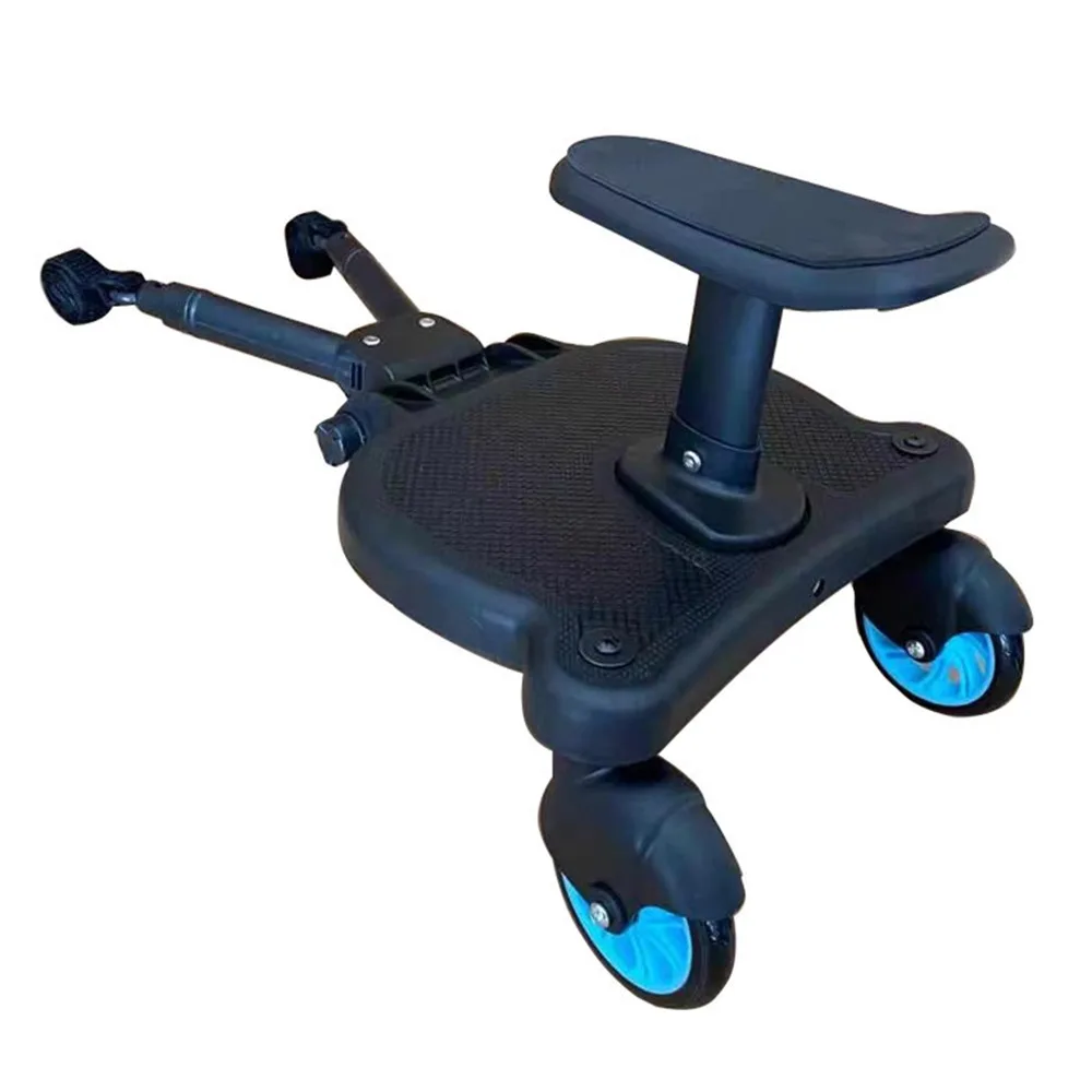 2 in 1 Sit and Stand Stroller Pedal Adapter Universal Holds 55lbs Strollers Step Board Adapter Safe Comfort