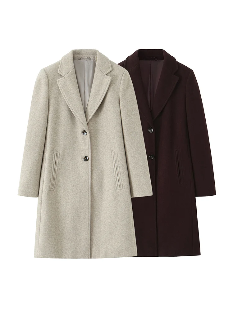 

Европейский и американский стиль 2021, осенние новинки, женская одежда, свободное универсальное пальто с мягкой подкладкой на плечах, куртка