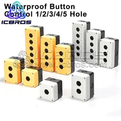 Waterproof Button Box Switch Control Box 12345 Hole Industrial Switch Indicator Box 22mm