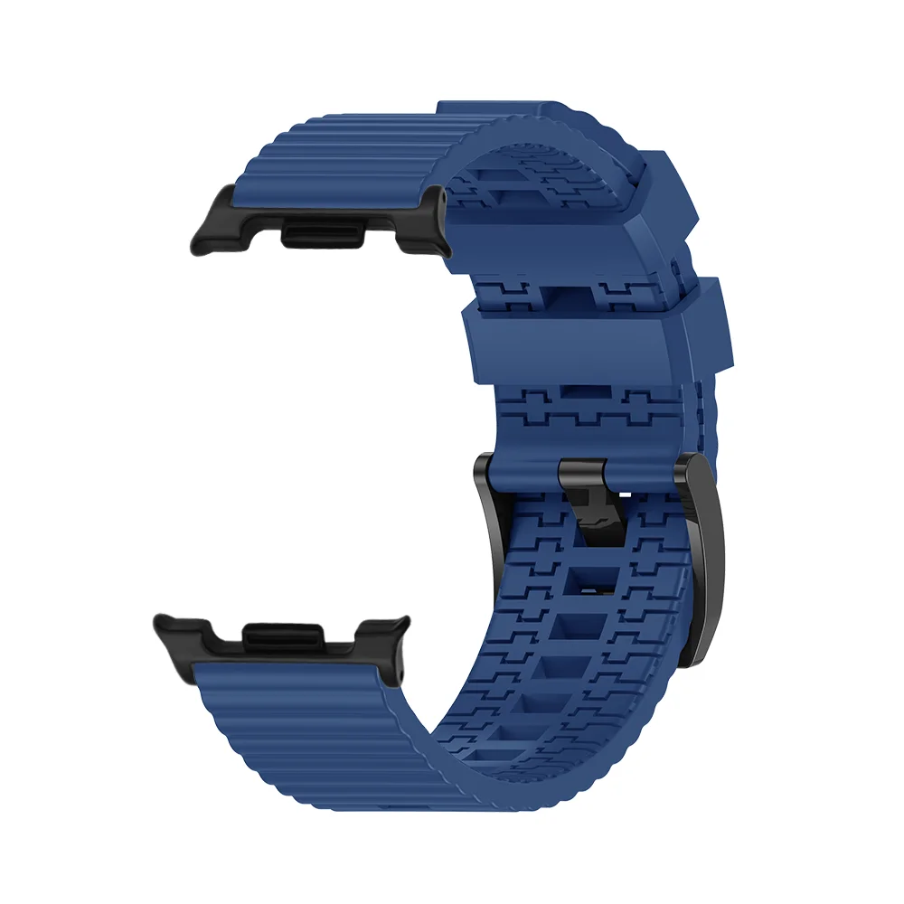 

Quick Release loop Band For Samsung Galaxy Watch 8 44mm/40mm Bracelet Wave Pattern Waterproof Silicone Sport Band for Man Woman