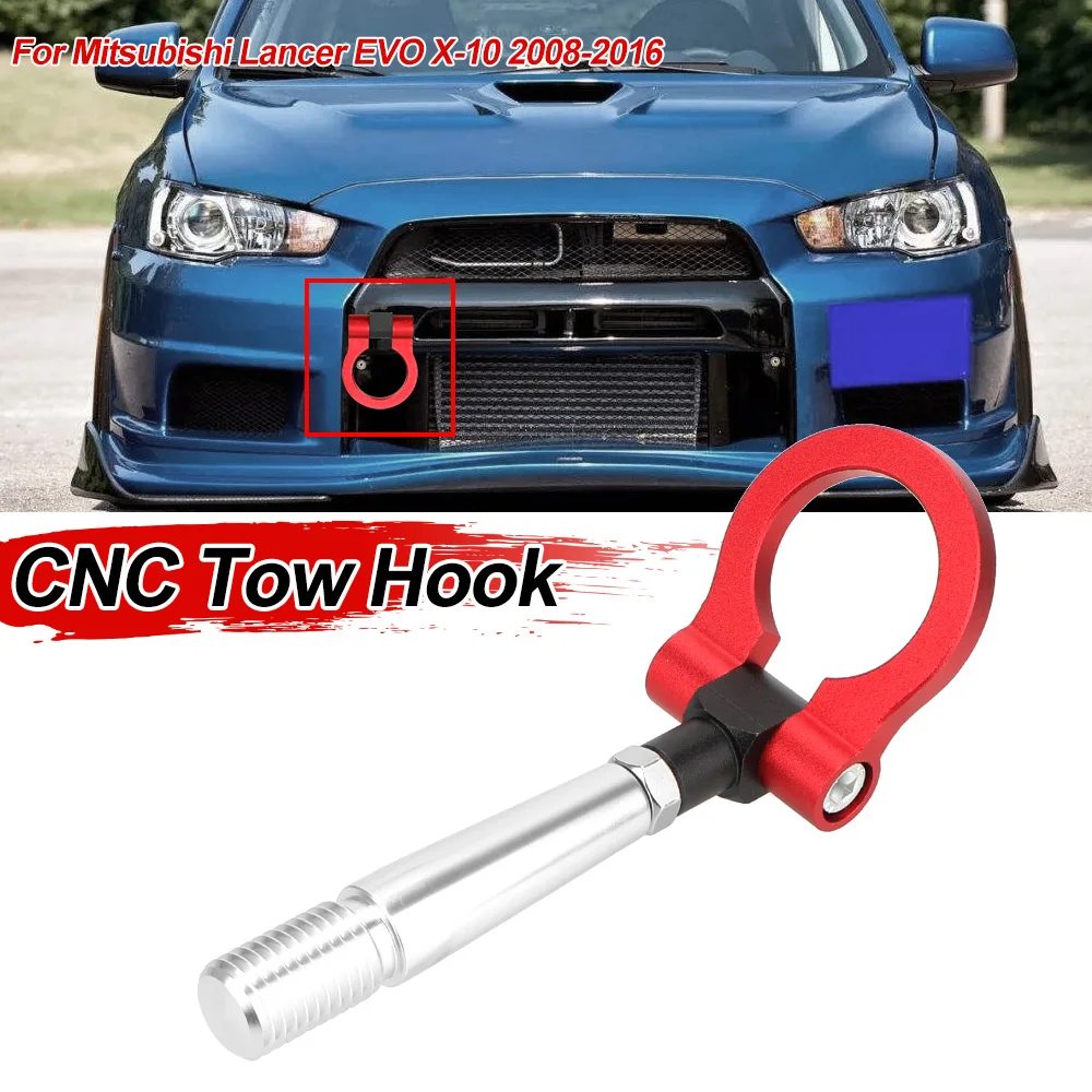 For Mitsubishi Lancer EVO X 10 2008-2016 Vehicle Towing Hook Car Racing Tow Hook Car Auto Rear Front Trailer Trailer Towing Bar