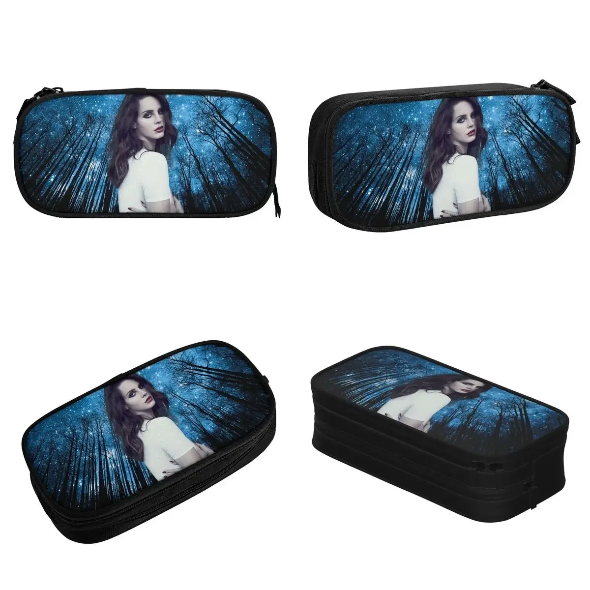 Cute Lana Del Rey Pencil Cases Music Singer Pencilcases Pen Holder for Student Large Storage Bag School Supplies Gift Stationery