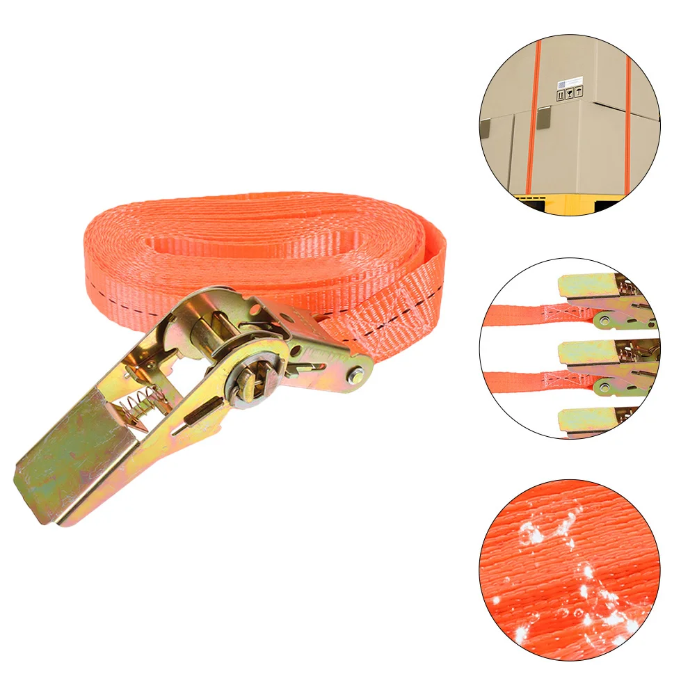 

Ratchet Tie Down Strap 1000Lb Heavy Duty Webbing Lashing Cargo Fixing Tool For Truck Kayak Boat Trailer Outdoor Equipment