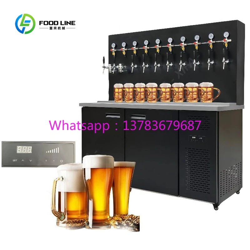 

Customized Self Service Self Pour Kegerator Draft Beer Dispenser Machine by Member Card/Bracelet/QR Code/Credit Card