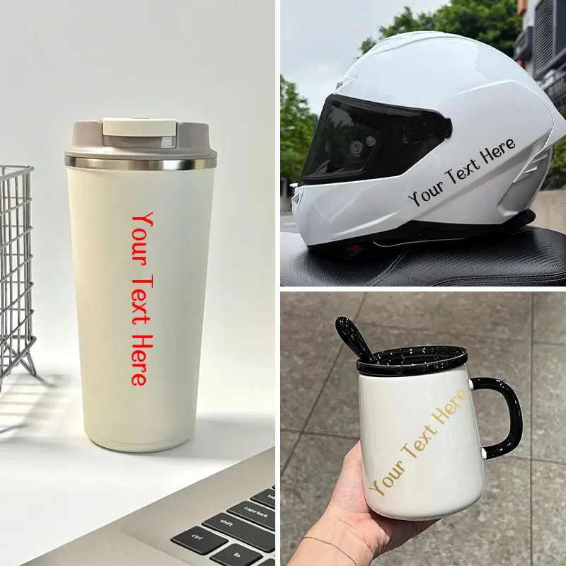 1 قطعة High3CM شخصية مخصصة فقط النص دراجة نارية ملصق DIY Motobike خوذة خزان الوقود ذاتية اللصق ملصق حائط من الفينيل مقاوم للماء