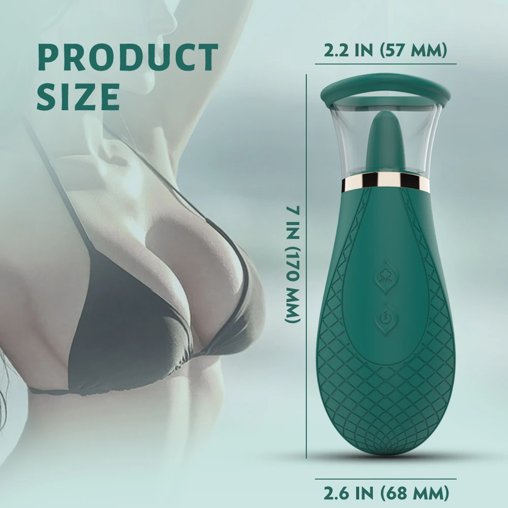 Clitoral Licking Tongue Vibrator Nipples Stimulator Orgasm Rechargeable Sex Toys for Women Stimulation Vagina  Oral Powerful