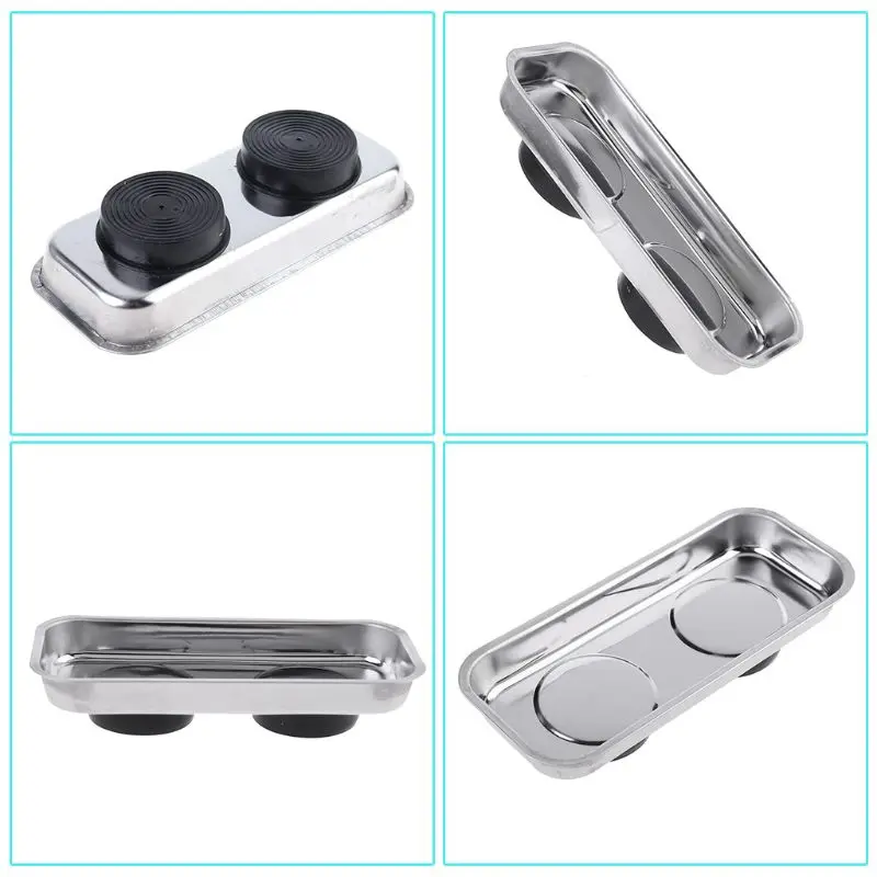 Magnet Screw Tray 15x6.5cm/5.91x2.56in Parts Holder Mechanic Tray