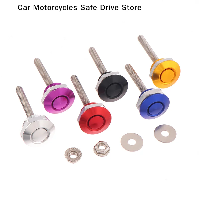 

Universal 25CM Push Button Billet Quick Release Fasteners Racing Car Front Bumper Hood Pin Engine Bonnet Lock Latch Clip Body