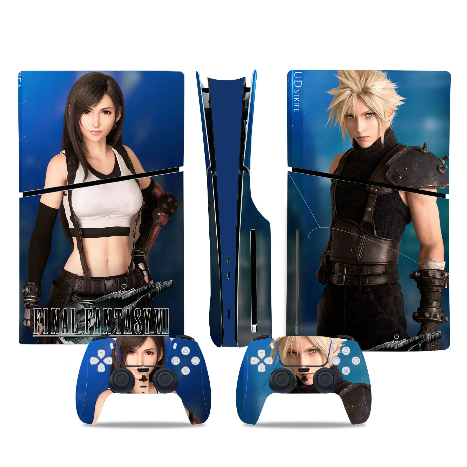 Final Fantasy FOR PS5 Slim Disc Skin Sticker Decal Cover for Console and 2 Controllers New PS5 Slim disk Skin Vinyl