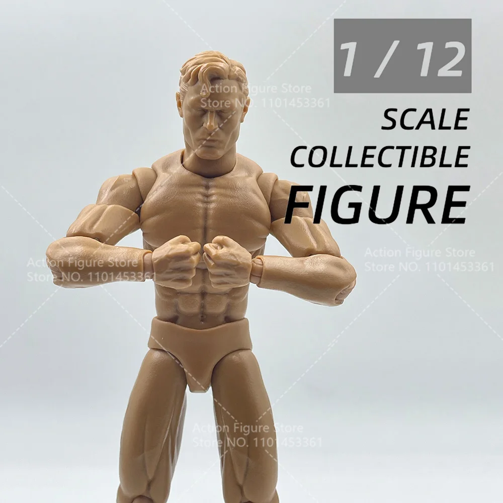 In Stock YYH-003 1/12 Scale Male Super Flexible Joint Body with Head 6-inch Male Soldier Muscular Action Figure No Original Box