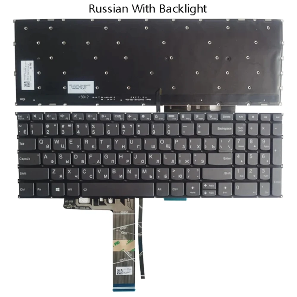 Keyboard For Lenovo Ideapad 3-15ITL6 3-15ADA6 3-15ALC6 5 15IIL05 15ARE05 15ITL05 with backlit Russian/Spanish/Latin Layout