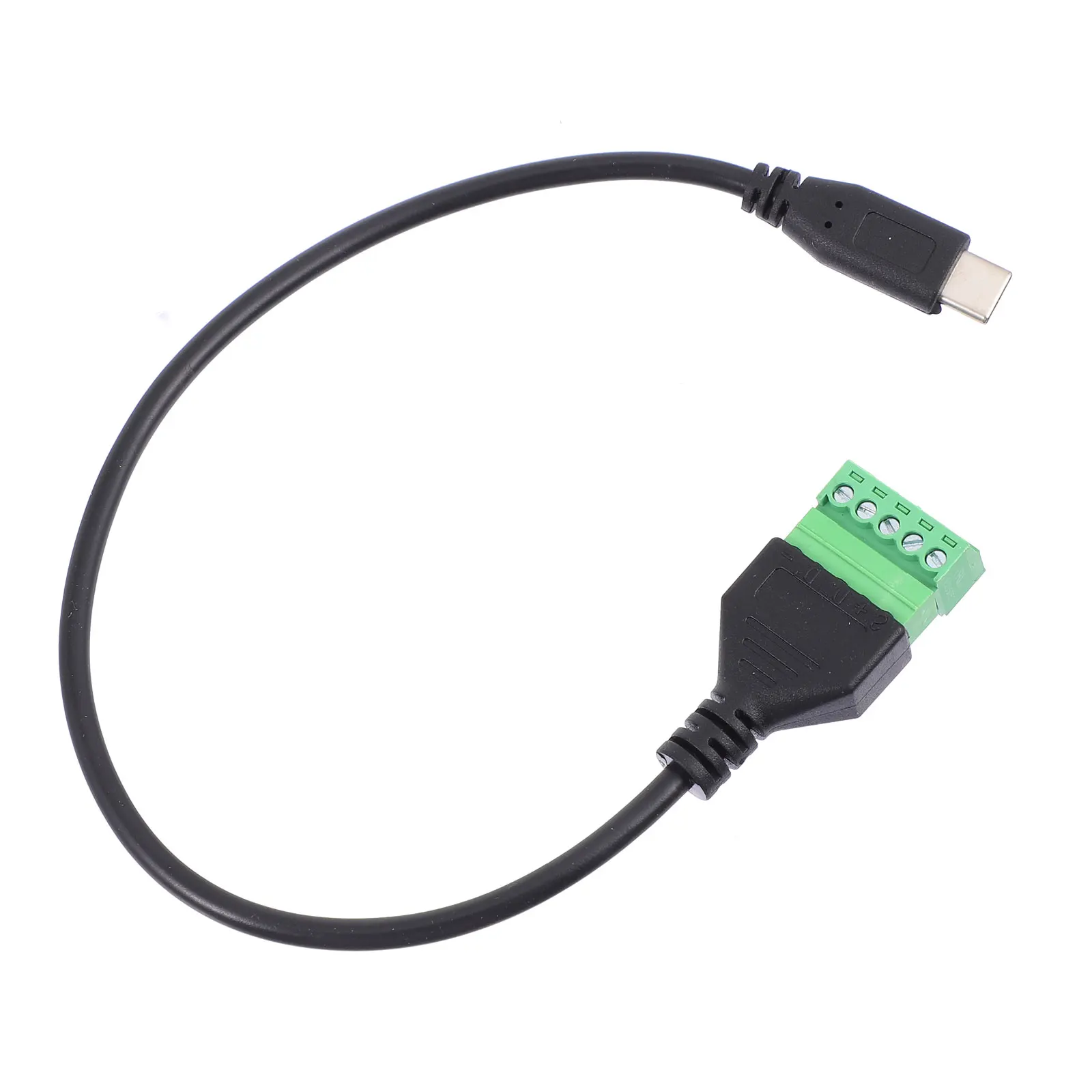 

Type C Adapter Cable Screw Terminal Block Charging Data Transfer USB Extender Cables Computer Accessory Solderless Wired