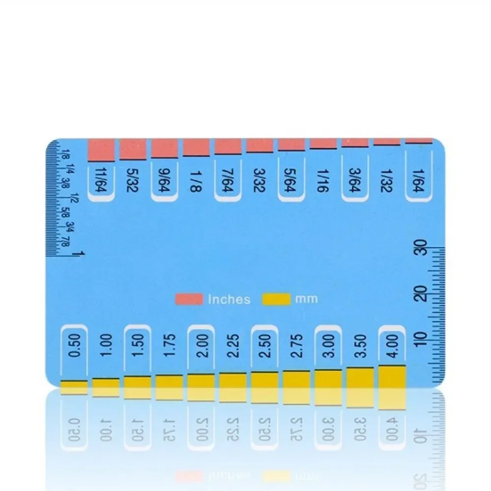 Guitarra acústica elétrica string action gauge altura régua ferramentas de medição peças dupla face ação calibre governantes portátil